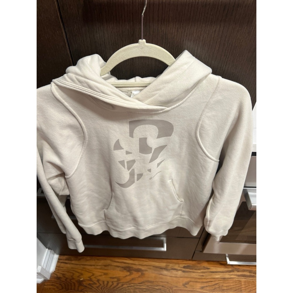 Lululemon‎ Loungeful Hoodie *Graphic Natural Ivory Womens Size 6 - Picture 2 of 5